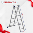 Лестница двухсекционная Alumet Ал 5206 - stroymarket66.ru - Москва