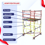 Вышка-тура  ВСП 2.0х2.0, Н-4.0м - stroymarket66.ru - Москва