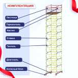 Вышка-тура  ВСП 2.0х2.0, Н-12.4м - stroymarket66.ru - Москва