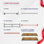 Вышка-тура  ВПСР 2.0х2.0, Н-5.3м - stroymarket66.ru - Москва