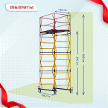 Вышка-тура  ВСП 1.2х2.0, Н-6.4м - stroymarket66.ru - Москва