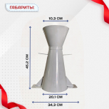 Конус КА (Абрамса) с воронкой для определения подвижности бетонной смеси по ГОСТ 10181 (х/к) - stroymarket66.ru - Москва