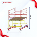 Вышка-тура  ВСП 2.0х2.0, Н-2.8м - stroymarket66.ru - Москва
