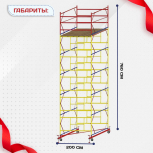 Вышка-тура  ВСП 2.0х2.0, Н-7.6м - stroymarket66.ru - Москва