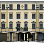 Фальшфасад сетка с изображением на строительные леса - stroymarket66.ru - Москва