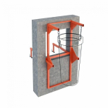 Мусоросброс кронштейн стеновой (оконный) - stroymarket66.ru - Москва