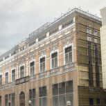 Фальшфасад сетка с изображением на строительные леса - stroymarket66.ru - Москва