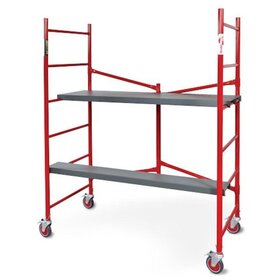 Подмости складные малярные многоярусные на колесах H120 - stroymarket66.ru - Москва